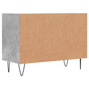 tv-bord 69,5x30x50 cm konstrueret træ betongrå