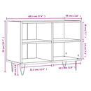 tv-bord 69,5x30x50 cm konstrueret træ betongrå