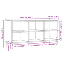 tv-bord 103,5x30x50 cm konstrueret træ røget egetræsfarve