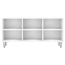 tv-bord 103,5x30x50 cm konstrueret træ hvid
