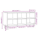 tv-bord 103,5x30x50 cm konstrueret træ hvid