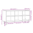 tv-bord 103,5x30x50 cm konstrueret træ sonoma-eg