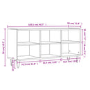 tv-bord 103,5x30x50 cm konstrueret træ betongrå