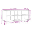 tv-bord 103,5x30x50 cm konstrueret træ røget egetræsfarve