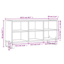 tv-bord 103,5x30x50 cm konstrueret træ hvid