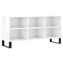 tv-bord 103,5x30x50 cm konstrueret træ hvid højglans