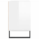 tv-bord 103,5x30x50 cm konstrueret træ hvid højglans