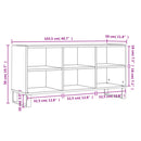tv-bord 103,5x30x50 cm konstrueret træ røget egetræsfarve