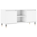 tv-bord 104x35x50 cm konstrueret træ hvid