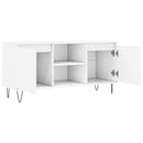 tv-bord 104x35x50 cm konstrueret træ hvid