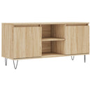 tv-bord 104x35x50 cm konstrueret træ sonoma-eg
