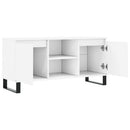 tv-bord 104x35x50 cm konstrueret træ hvid