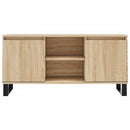 tv-bord 104x35x50 cm konstrueret træ sonoma-eg