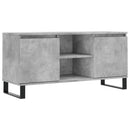 tv-bord 104x35x50 cm konstrueret træ betongrå