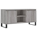tv-bord 104x35x50 cm konstrueret træ grå sonoma-eg