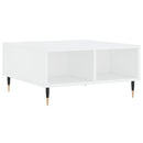sofabord 60x60x30 cm konstrueret træ hvid