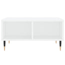 sofabord 60x60x30 cm konstrueret træ hvid