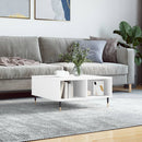 sofabord 60x60x30 cm konstrueret træ hvid