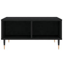 sofabord 60x60x30 cm konstrueret træ sort