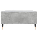 sofabord 60x60x30 cm konstrueret træ betongrå