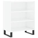 skænk 57x35x70 cm konstrueret træ hvid højglans