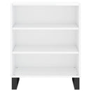 skænk 57x35x70 cm konstrueret træ hvid højglans