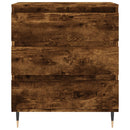 skænk 60x35x70 cm konstrueret træ røget egetræsfarve