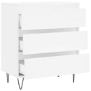 skænk 60x35x70 cm konstrueret træ hvid