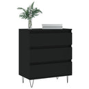 skænk 60x35x70 cm konstrueret træ sort
