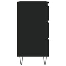 skænk 60x35x70 cm konstrueret træ sort
