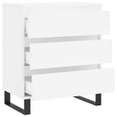 skænk 60x35x70 cm konstrueret træ hvid