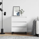 skænk 60x35x70 cm konstrueret træ hvid