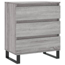 skænk 60x35x70 cm konstrueret træ grå sonoma-eg