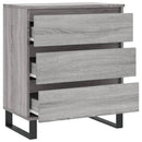skænk 60x35x70 cm konstrueret træ grå sonoma-eg