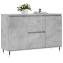skænk 101,5x35x70 cm konstrueret træ betongrå