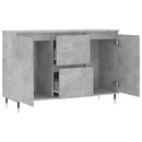 skænk 101,5x35x70 cm konstrueret træ betongrå