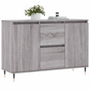 skænk 101,5x35x70 cm konstrueret træ grå sonoma-eg