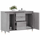 skænk 101,5x35x70 cm konstrueret træ grå sonoma-eg