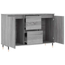skænk 101,5x35x70 cm konstrueret træ grå sonoma-eg
