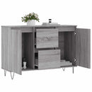 skænk 101,5x35x70 cm konstrueret træ grå sonoma-eg