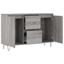 skænk 101,5x35x70 cm konstrueret træ grå sonoma-eg
