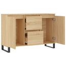 skænk 101,5x35x70 cm konstrueret træ sonoma-eg