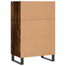 skab 57x35x90 cm konstrueret træ røget egetræ