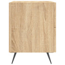 sengeborde 2 stk. 40x35x47,5 cm konstrueret træ sonoma-eg