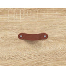sengeborde 2 stk. 40x35x47,5 cm konstrueret træ sonoma-eg