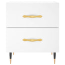 sengeborde 2 stk. 40x35x47,5 cm konstrueret træ hvid