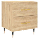 sengebord 40x35x47,5 cm konstrueret træ sonoma-eg