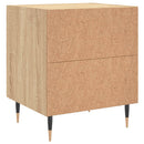 sengebord 40x35x47,5 cm konstrueret træ sonoma-eg
