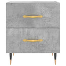 sengeborde 2 stk. 40x35x47,5 cm konstrueret træ betongrå