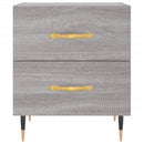 sengeborde 2 stk. 40x35x47,5 cm konstrueret træ grå sonoma-eg